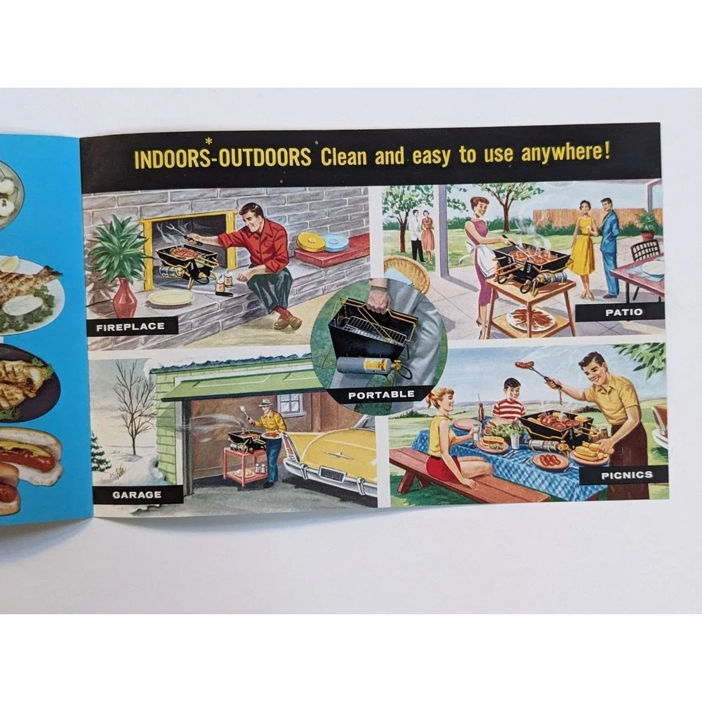 VTG 1950s Bernz-O-Matic Ceramic Grille‎ Advertising Brochure James Beard Recipes